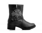 MOTOROWE Botki BIKER BOOTS z Dżetami